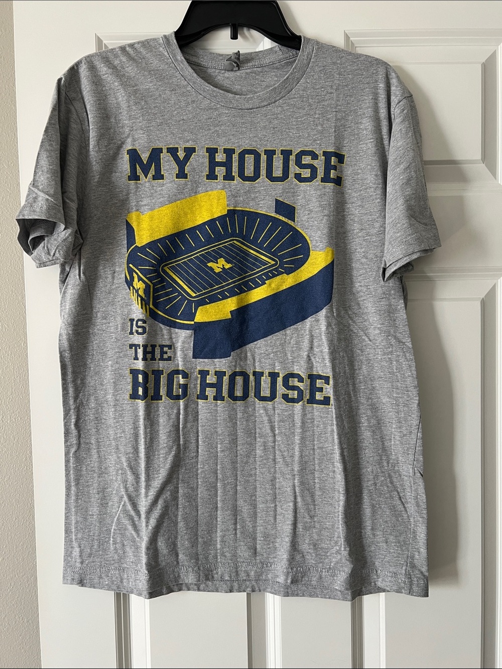 Next Level Apparel Michigan Gray T‑Shirt
